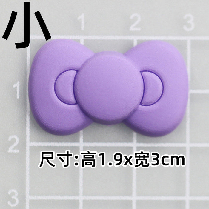 Wholesale 10pcs Cat Bow PVC Soft Adhesive Patch Mobile Phone Case Hole Slippers Accessories Water Cup Accessories