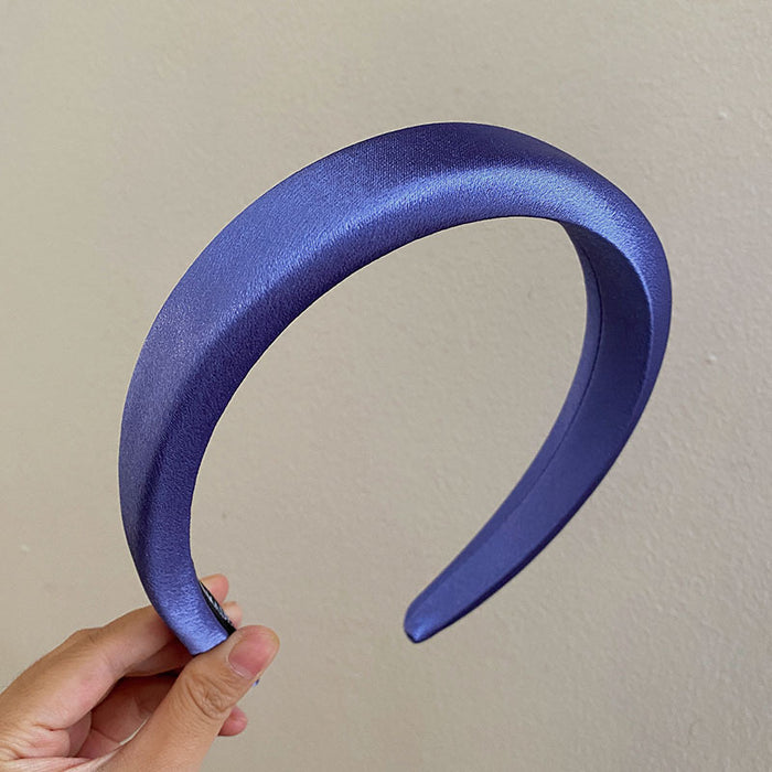 Wholesale Simple Satin Colorful Wide Brim Sponge Headband JDC-HD-Suim017