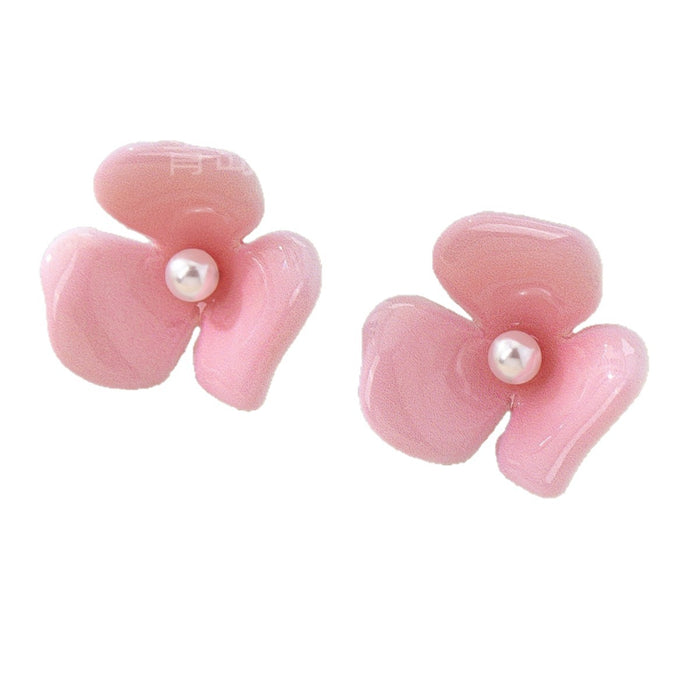 Wholesale Pearl flower earrings with temperament earrings