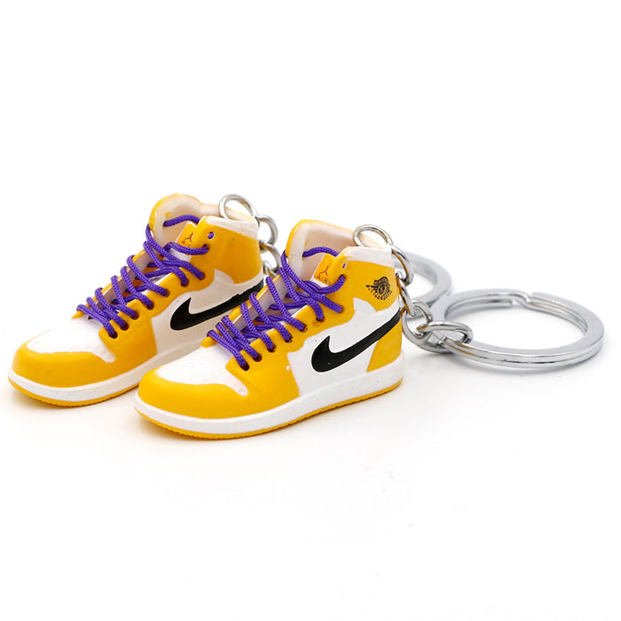 Wholesale PVC Mini Basketball Shoe Keychain JDC-KC-QLPing008