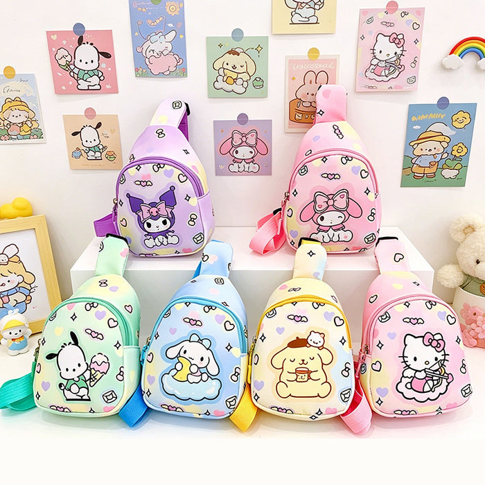 Wholesale Chic Anime Cartoon Print Nylon Crossbody Bag