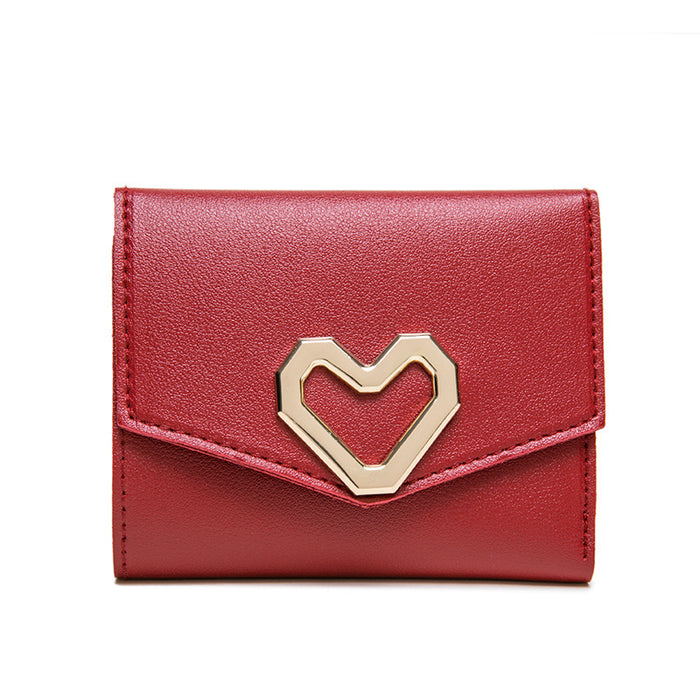 Wholesale Short Love Wallet JDC-WT-HongY004