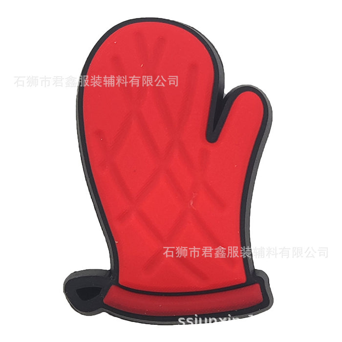 Wholesale 50pcs Buckle  Pvc Soft Glue DIY Accessories Shoes Charms