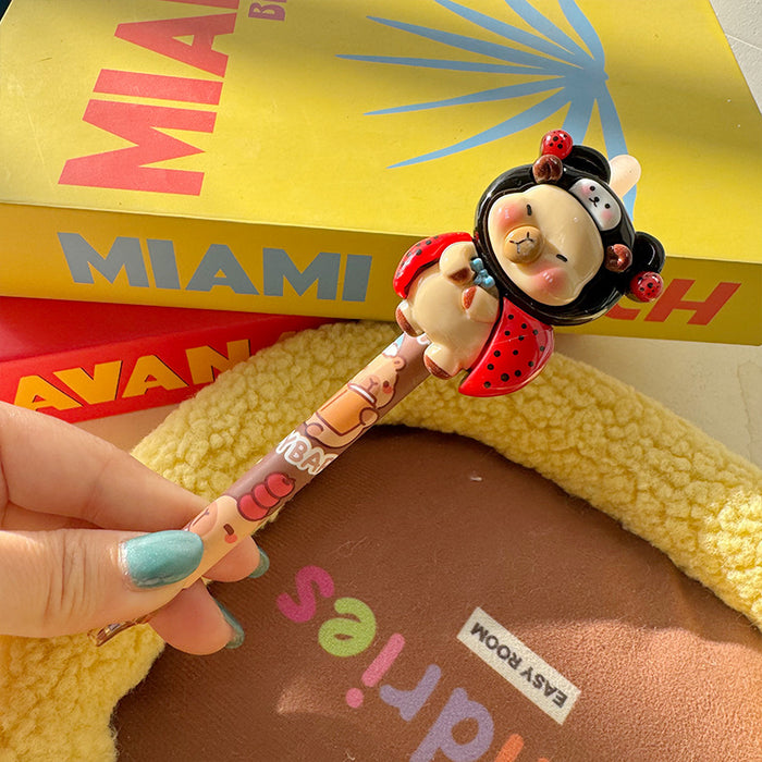 Wholesale Little Bear retractable gel pen smooth writing and quick drying