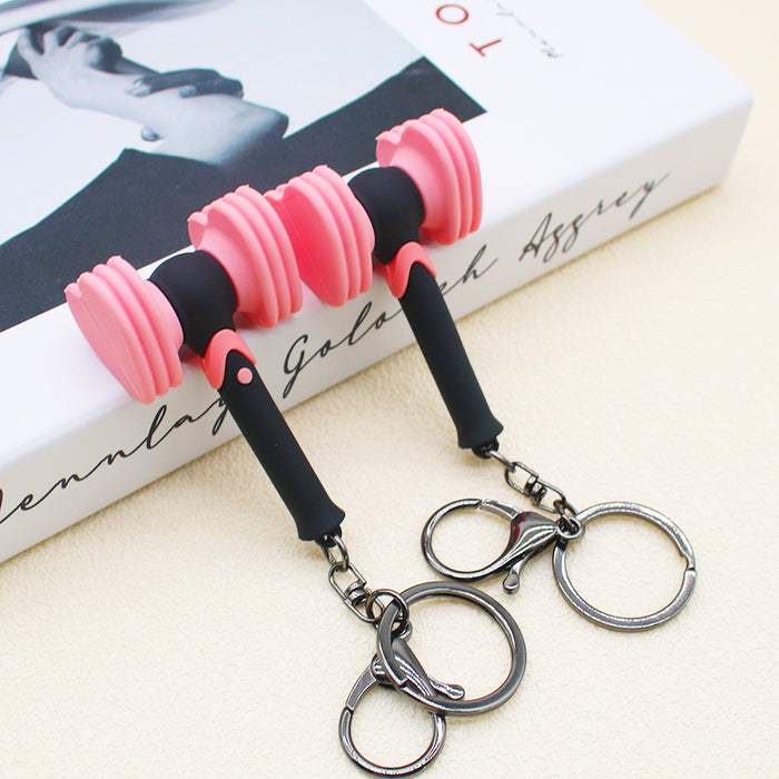 Wholesale Silicone  Pink Love Keychain JDC-KC-HaoAn002