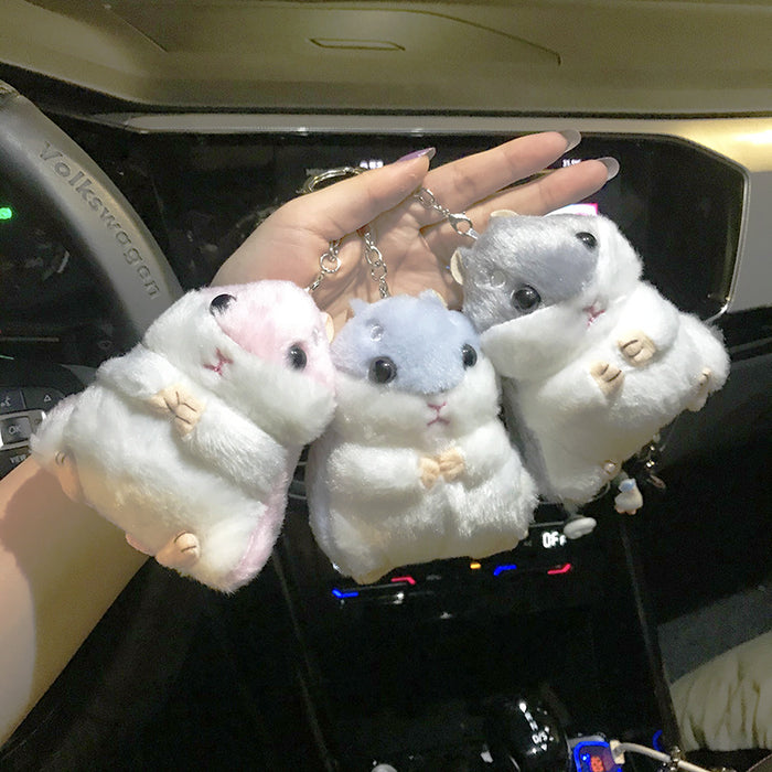 Wholesale Cute Plush Hamster Doll Keychain JDC-KC-KuM015