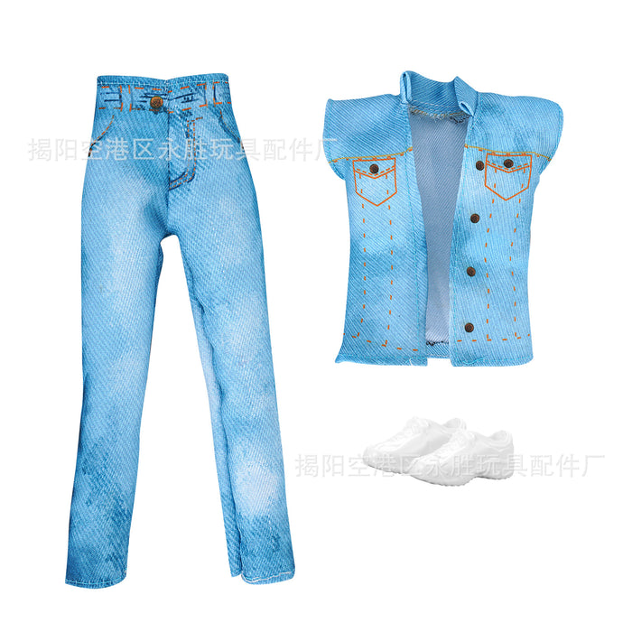 Wholesale Doll clothing design movie with model couple doll clothes