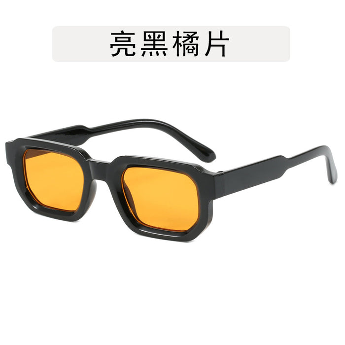 Wholesale Square frame sunglasses, new retro polygon sunglasses, simple and high-end fashion glasses