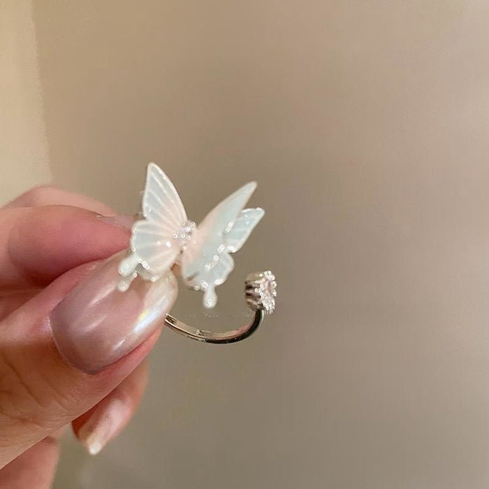Wholesale Pearl ring, women's autumn and winter cute cartoon high-end feeling, index finger ring, children's fun ring