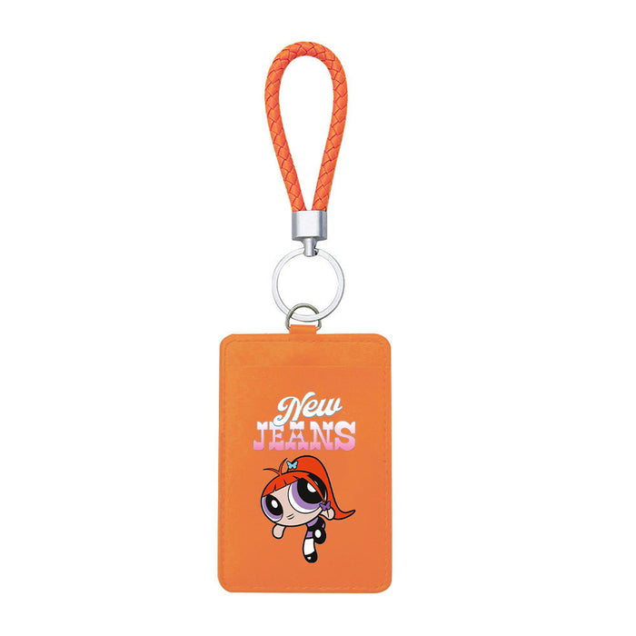 Wholesale PU Card Holder Keychain JDC-KC-ShuaiX002