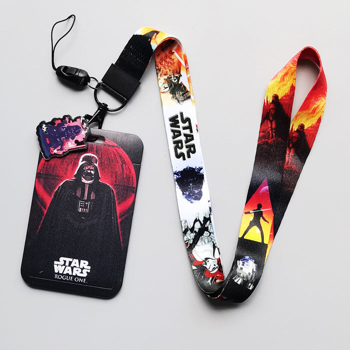 Wholesale Cartoon Anime Bus Card Holder Lanyard Keychain Work Badge