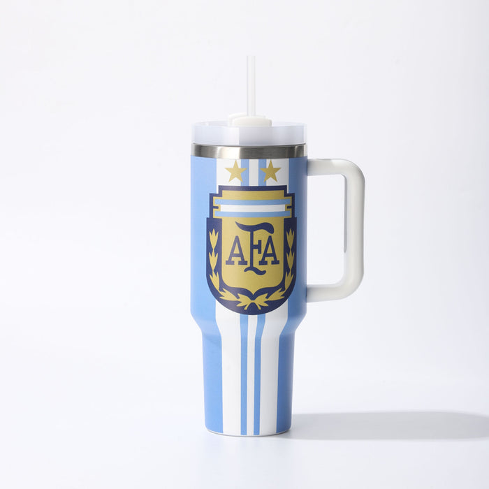 Wholesale 40oz Stainless Steel Car Cup with Football Design MOQ≥2