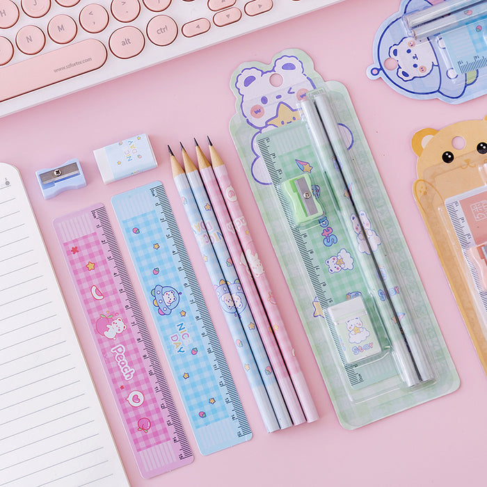 Wholesale School supplies set gift box gift package student pencil stationery