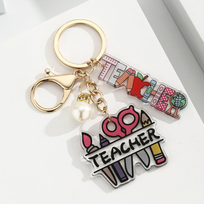 Wholesale Acrylic Heart-Shaped Pen Holder &  Pencil Keychain