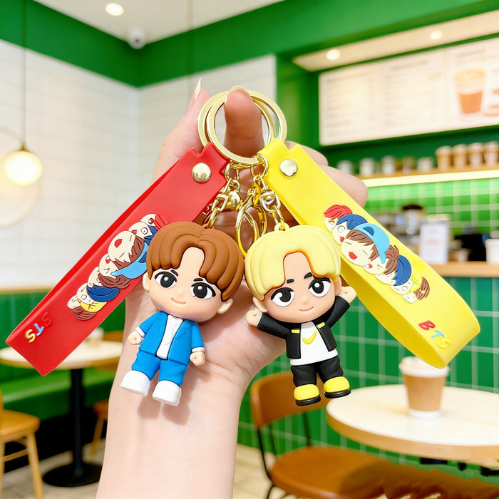 Wholesale Soft Rubber 3D Doll Keychain Backpack Pendant Trendy Decorative Accessory Gift