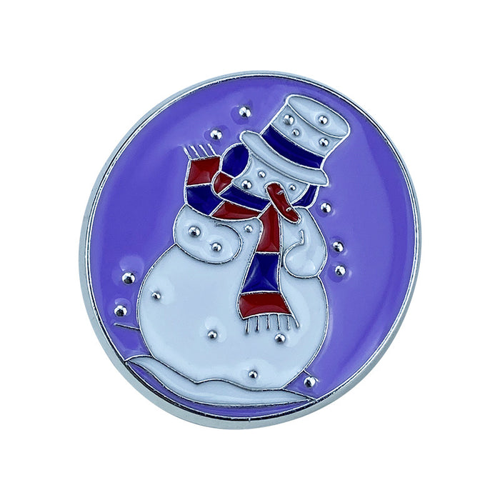 Wholesale Alloy Christmas Brooch Pin Snowman Elk Santa Tree Design Stylish Jewelry Accessory For Clothing Bags MOQ≥2