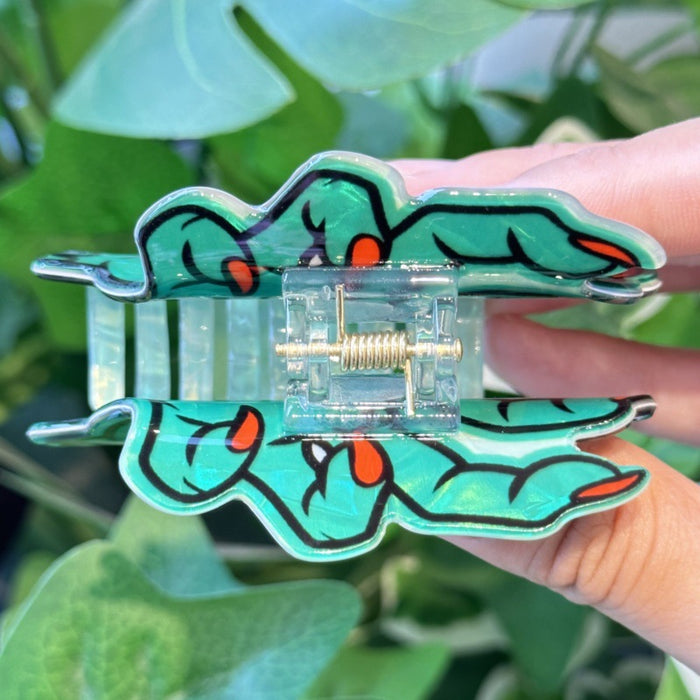 Wholesale Personalized  clip creative pumpkin ghost hair clip green skull claw ponytail clip holiday party shark clip