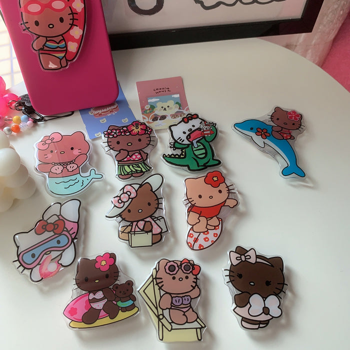 Wholesale Cute Cat Phone Airbag Stand 3m phone holder Grips