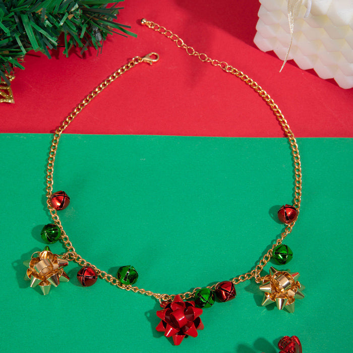 Wholesale Christmas Bell Irregular Collarbone Necklace Fashion Jewelry Accessory MOQ≥2