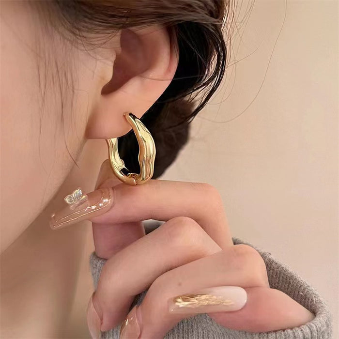 Wholesale Irregular Geometric Earrings Earrings Elegant Simple ins Cold Style Earrings