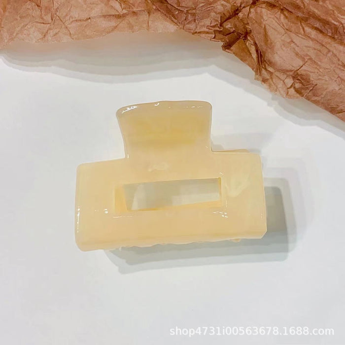 Wholesale Acetate Small Claw Clip Square Star Hollow Mermaid Color Hair Accessory