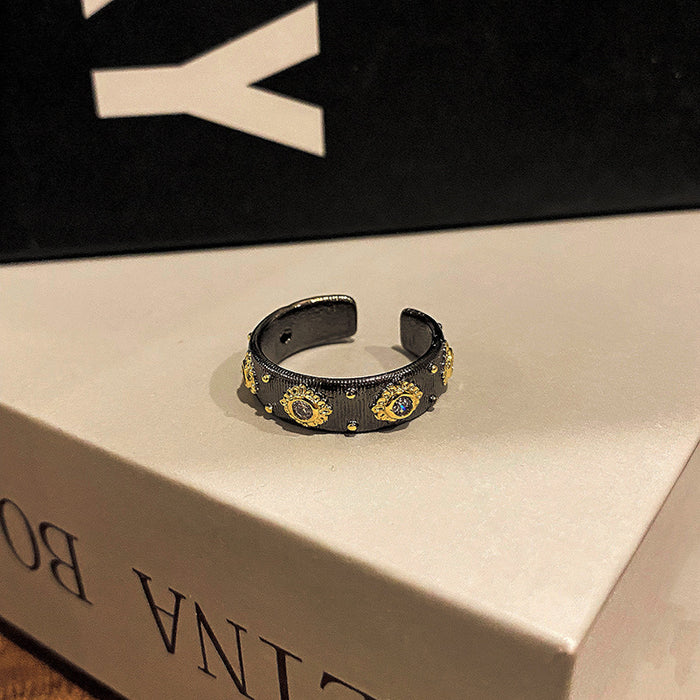 Wholesale Personalized and fashionable open-end ring, simple and niche food ring