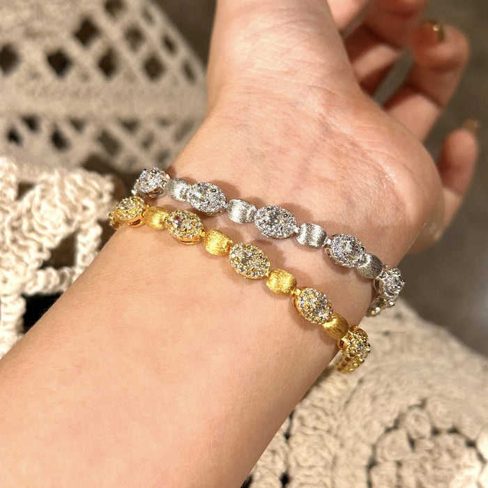 Wholesale Women's Hand-Brushed Diamond Bracelet