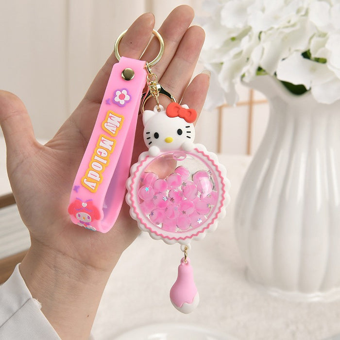 Wholesale Cartoon Quicksand Swim Ring Keychain