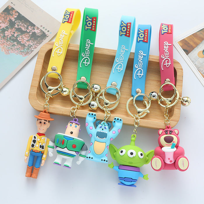 Wholesale  Cartoon  Keychain Pendant Soft Plastic Car Bag Pendant