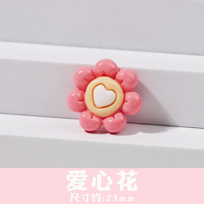 Wholesale Cartoon Clouds Rainbow Flower Bow Optional Shoe Buckle Accessories Removable Shoe Flower Decorative Buckle