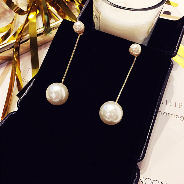 Wholesale Pearl earrings temperament earrings personality versatile pendant long