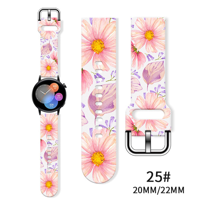 Wholesale Printed  Tpu Watch Strap Wrist Strap JDC-WD-NuoQi085