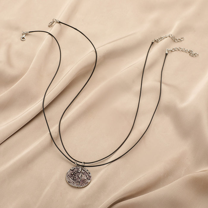 Wholesale Fashion, personality, high-end design, niche, versatile, moon and sun necklace set