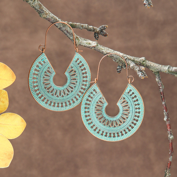 Wholesale Bohemian Floral Tassel Earrings Jewelry Accessory Boutique Resale MOQ≥2