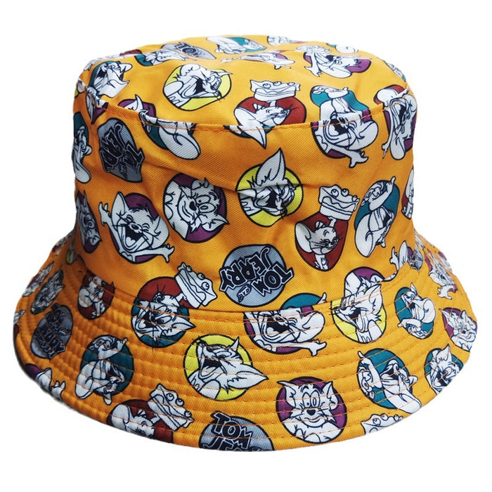 Wholesale Cartoon Print Cotton Bucket Hat JDC-FH-BoD017