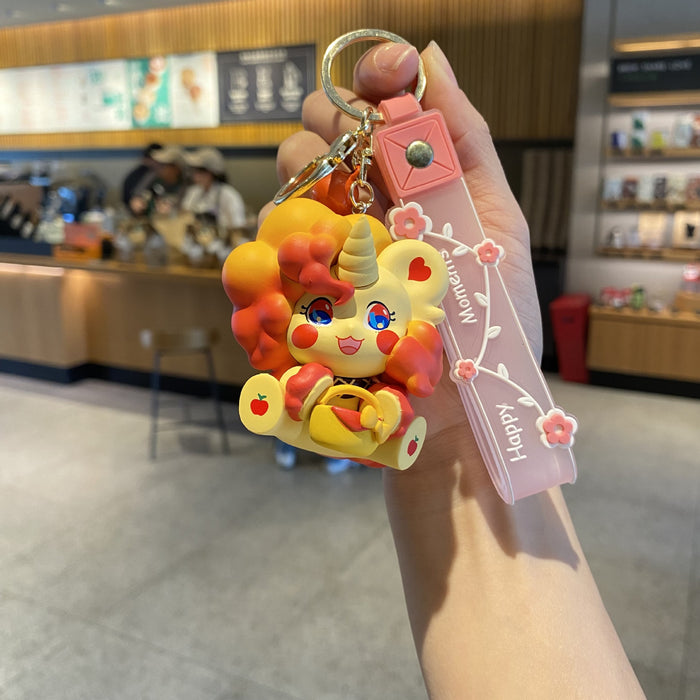 Wholesale Silicone Cartoon Doll Keychain JDC-KC-MingT084