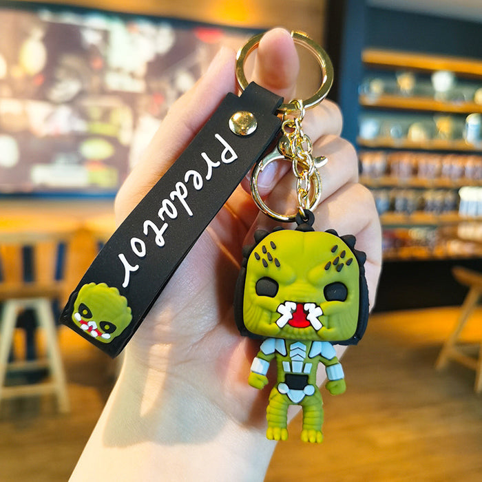 Wholesale Cartoon Doll Rubber Keychain JDC-KC-Tingm015