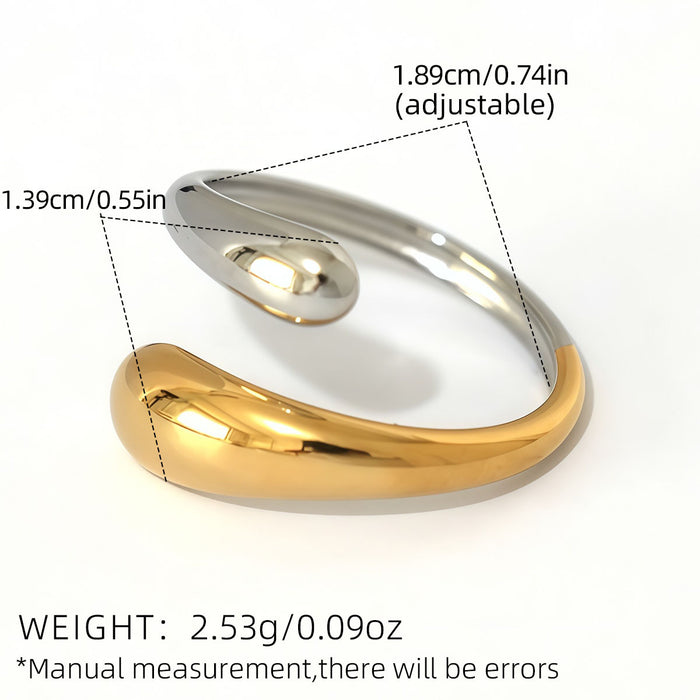 Wholesale Jewelry Stainless Steel 18K Gold Geometric Line  Accessible Design