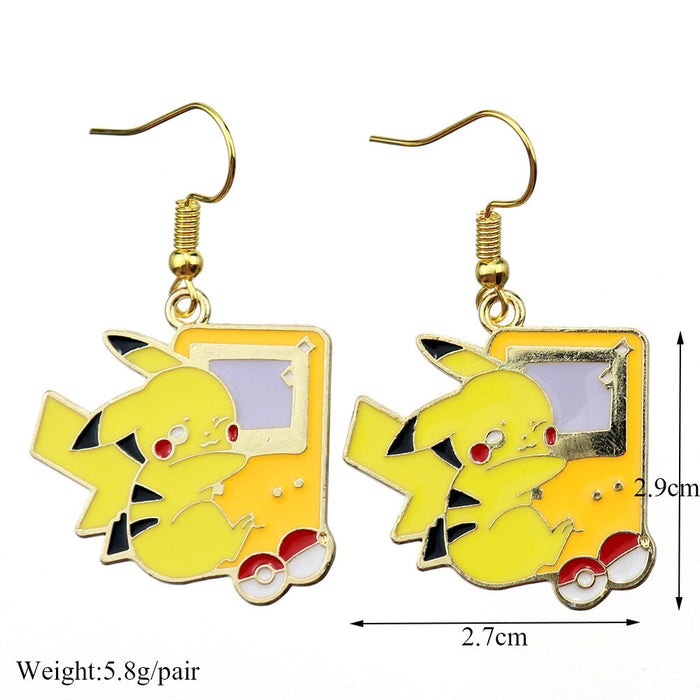 Wholesale Earrings Alloy Enamel Cute Cartoon (S) JDC-ES-niqing003