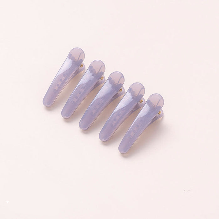 Wholesale  color  clip jelly color hair clip color translucent small clip 3.5cm plastic hair clip Accessories