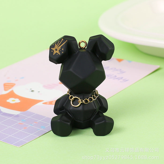 Wholesale Creative cartoon cut surface  keychain trendy fashion car bag pendant ornaments accessories