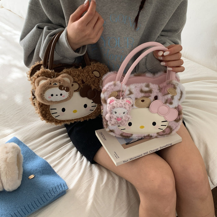 Wholesale Cute cartoon leopard print f crossbody shoulder bags