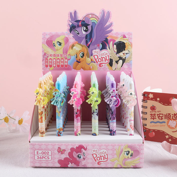 Wholesale erasable push pen fragrance cute gel pen