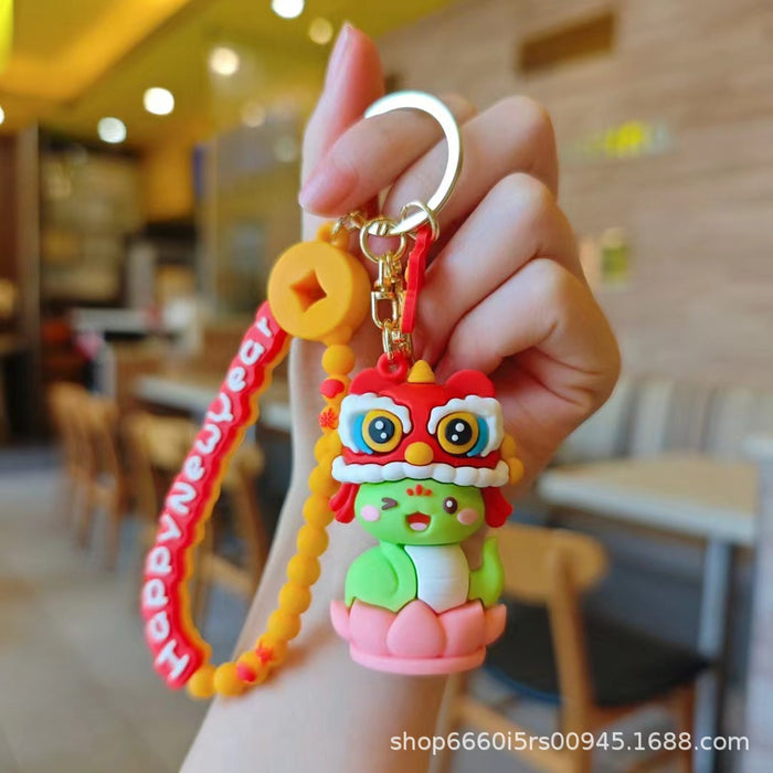 Wholesale  Snake Keychain Cartoon Cute Small Pendant