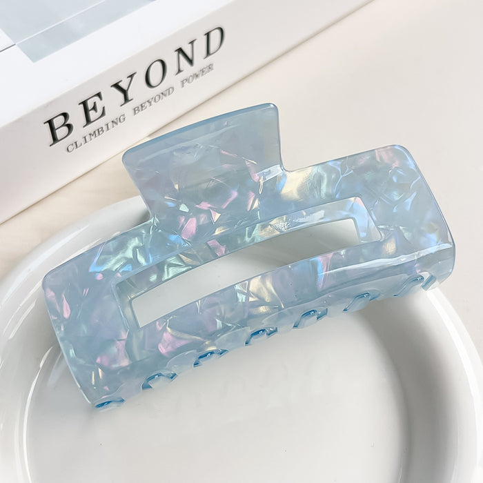 Wholesale Holographic Mermaid Hair Claw Clip Large PVC Women' s Hair Styling Accessory