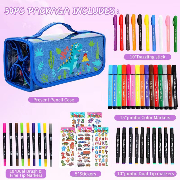 Wholesale marker pen 50PC bag watercolor pen painting suit