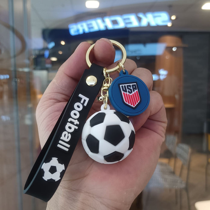 Wholesale Cartoon Football Commemorative Keychain