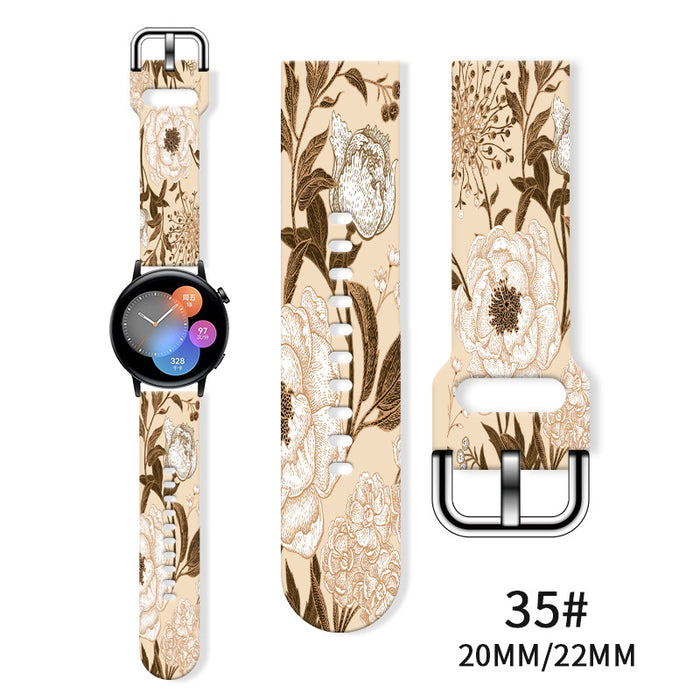 Wholesale Printed  Tpu Watch Strap Wrist Strap JDC-WD-NuoQi085