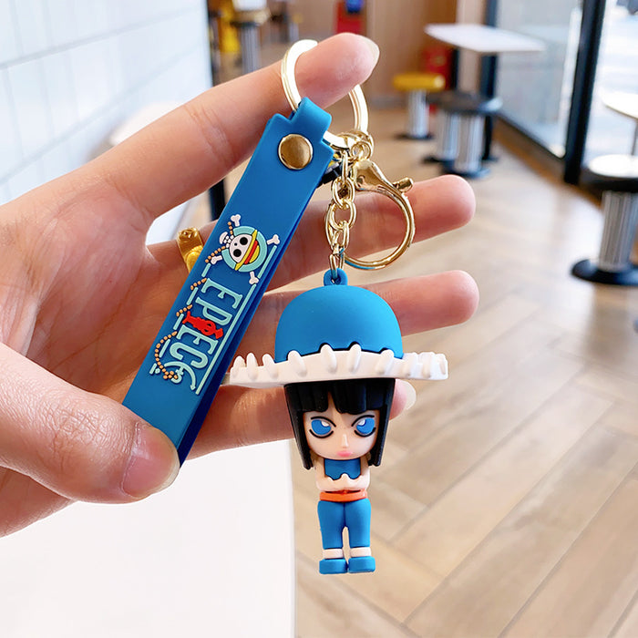 Wholesale Silicone Cartoon Doll Keychain JDC-KC-MingT224