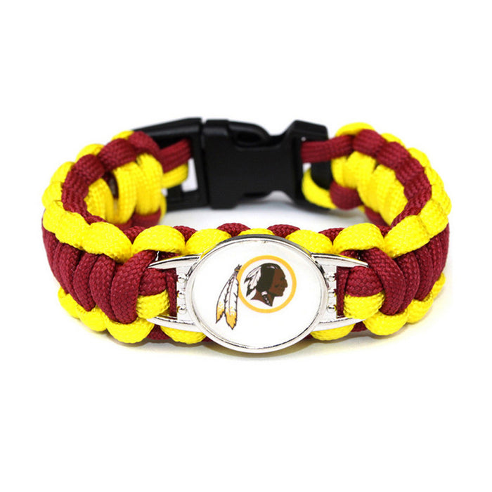 Wholesale Football  Alloy Buckle Woven Bracelet